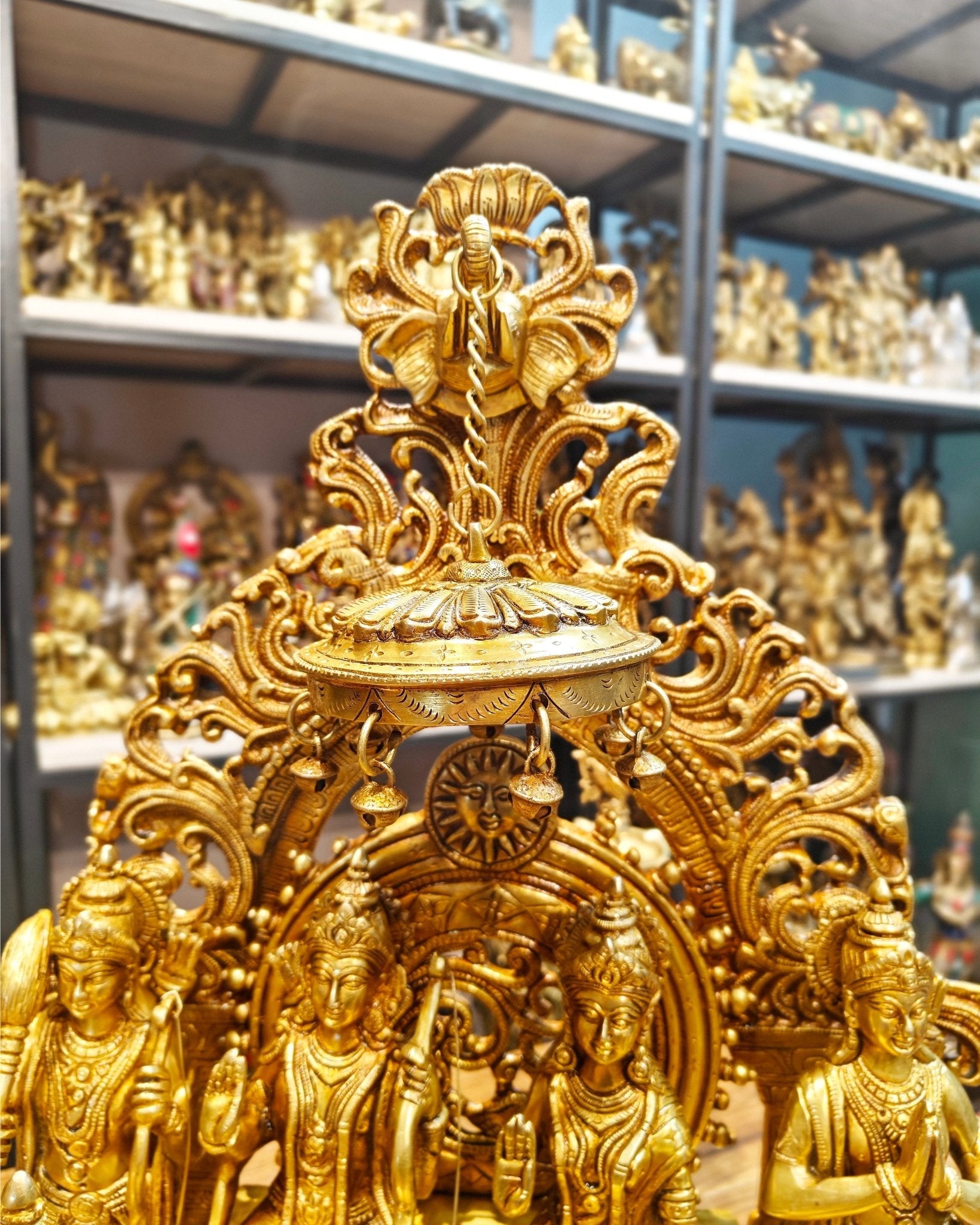 Brass Superfine The Royal Ram Darbar 23 inch (Ramapatabhishekam)