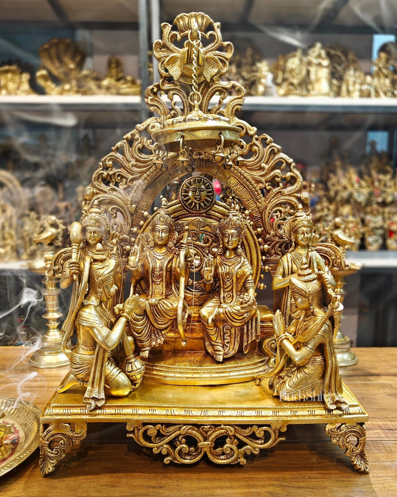 Brass Superfine The Royal Ram Darbar 23 inch (Ramapatabhishekam)