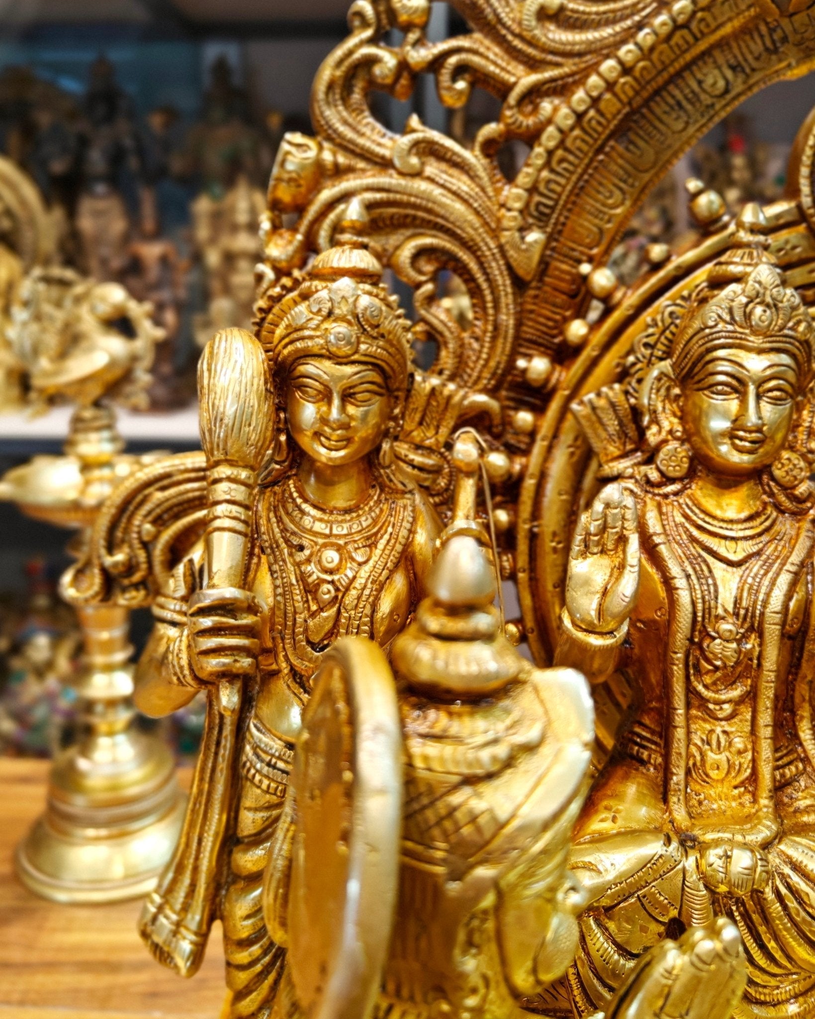 Brass Superfine The Royal Ram Darbar 23 inch (Ramapatabhishekam)