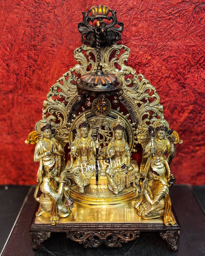 Brass Superfine The Royal Ram Darbar 23 inch (Ramapatabhishekam)