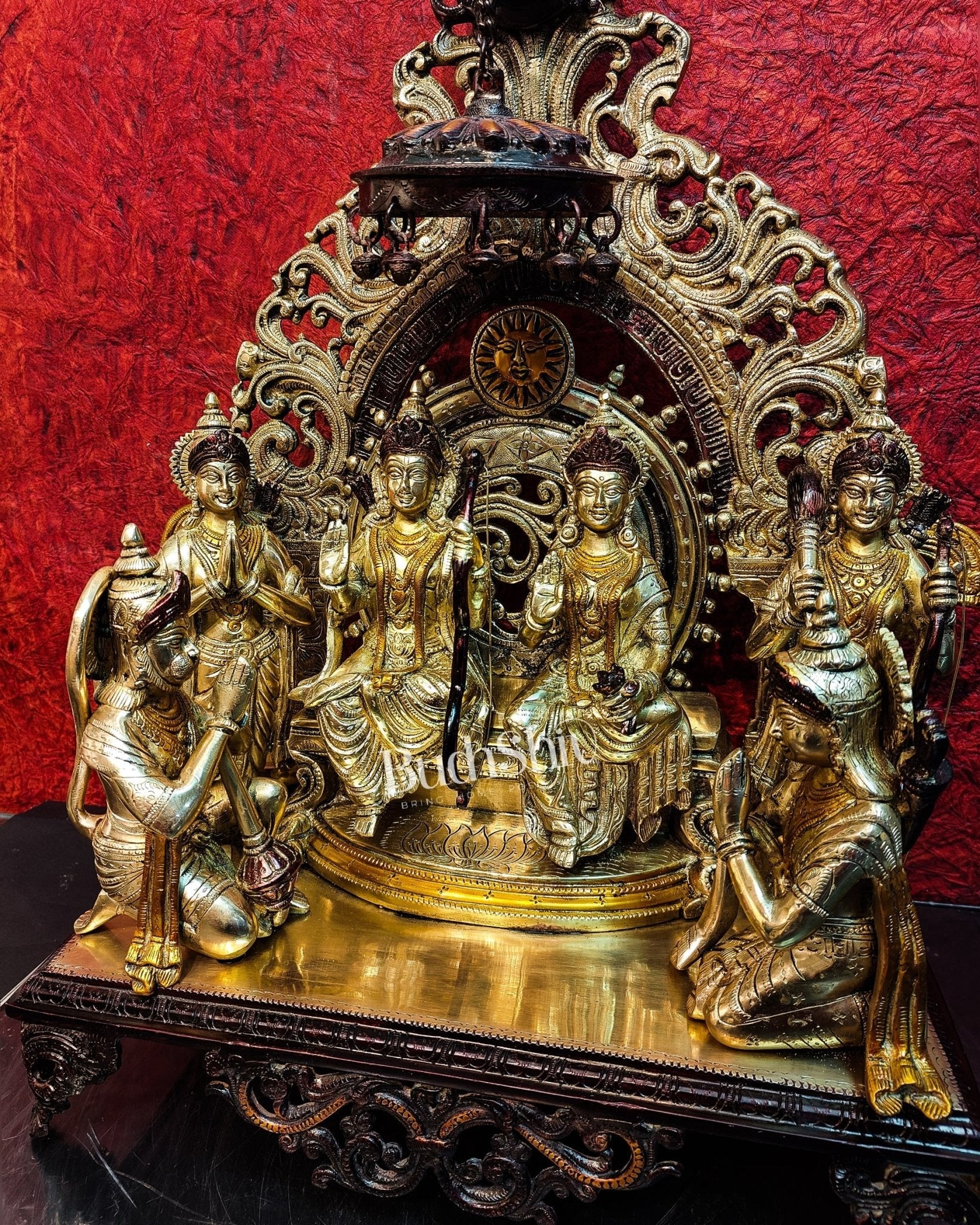 Brass Superfine The Royal Ram Darbar 23 inch (Ramapatabhishekam)