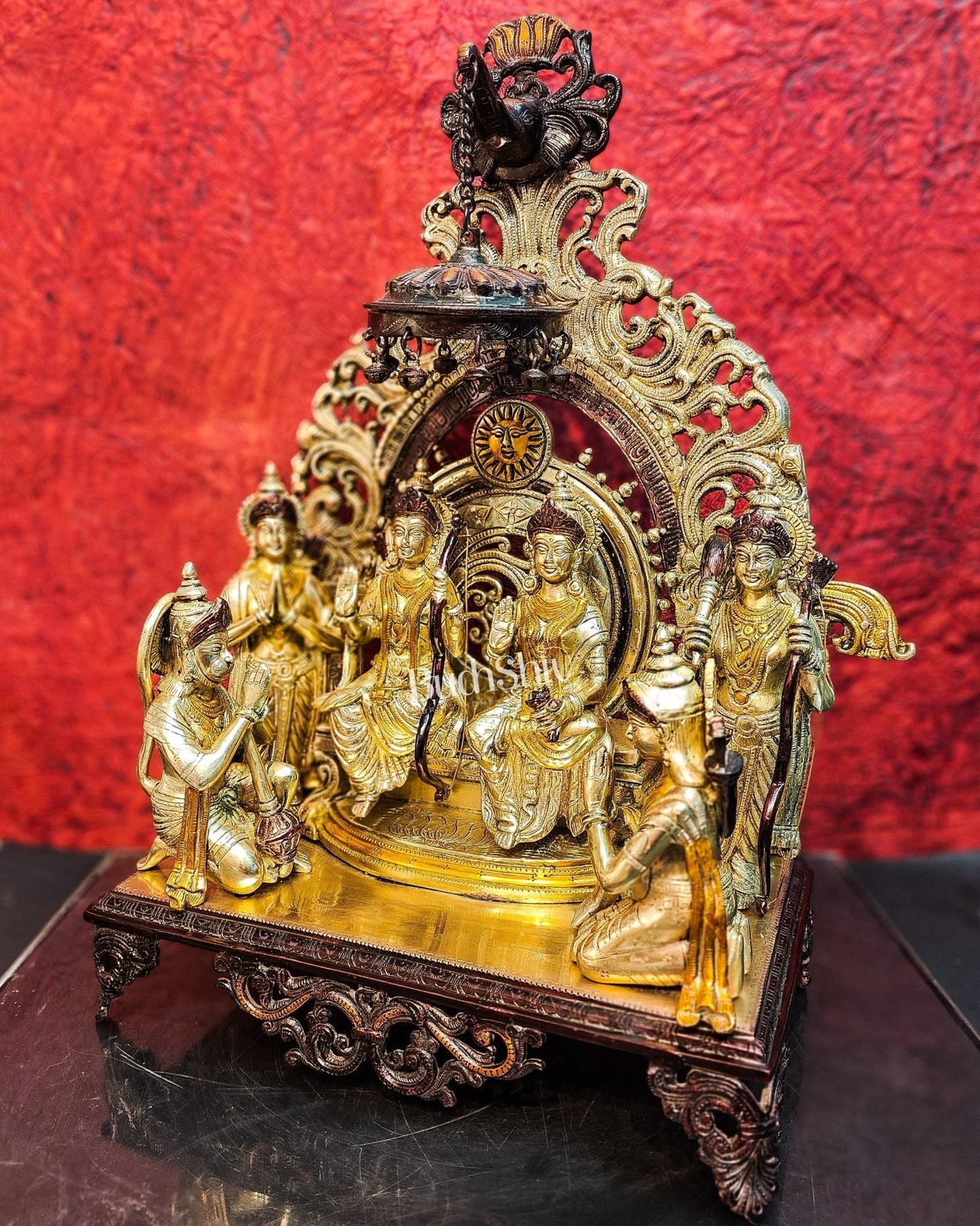 Brass Superfine The Royal Ram Darbar 23 inch (Ramapatabhishekam)