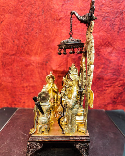Brass Superfine The Royal Ram Darbar 23 inch (Ramapatabhishekam)