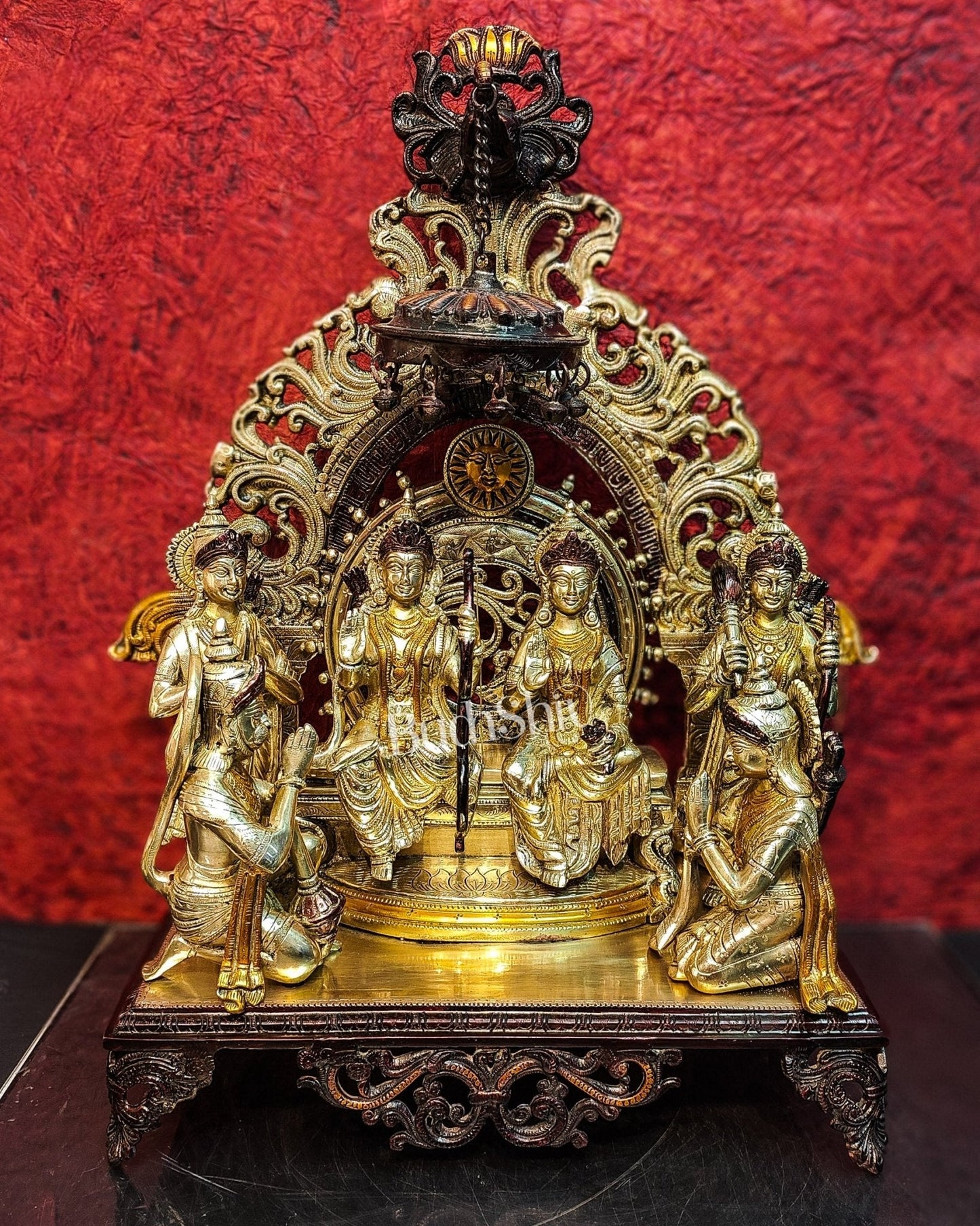 Brass Superfine The Royal Ram Darbar 23 inch (Ramapatabhishekam)