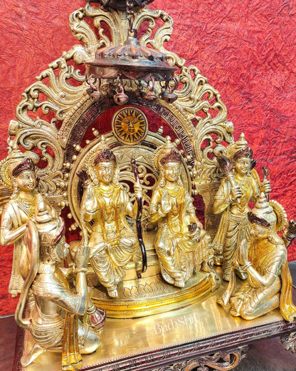 Brass Superfine The Royal Ram Darbar 23 inch (Ramapatabhishekam)