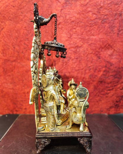 Brass Superfine The Royal Ram Darbar 23 inch (Ramapatabhishekam)