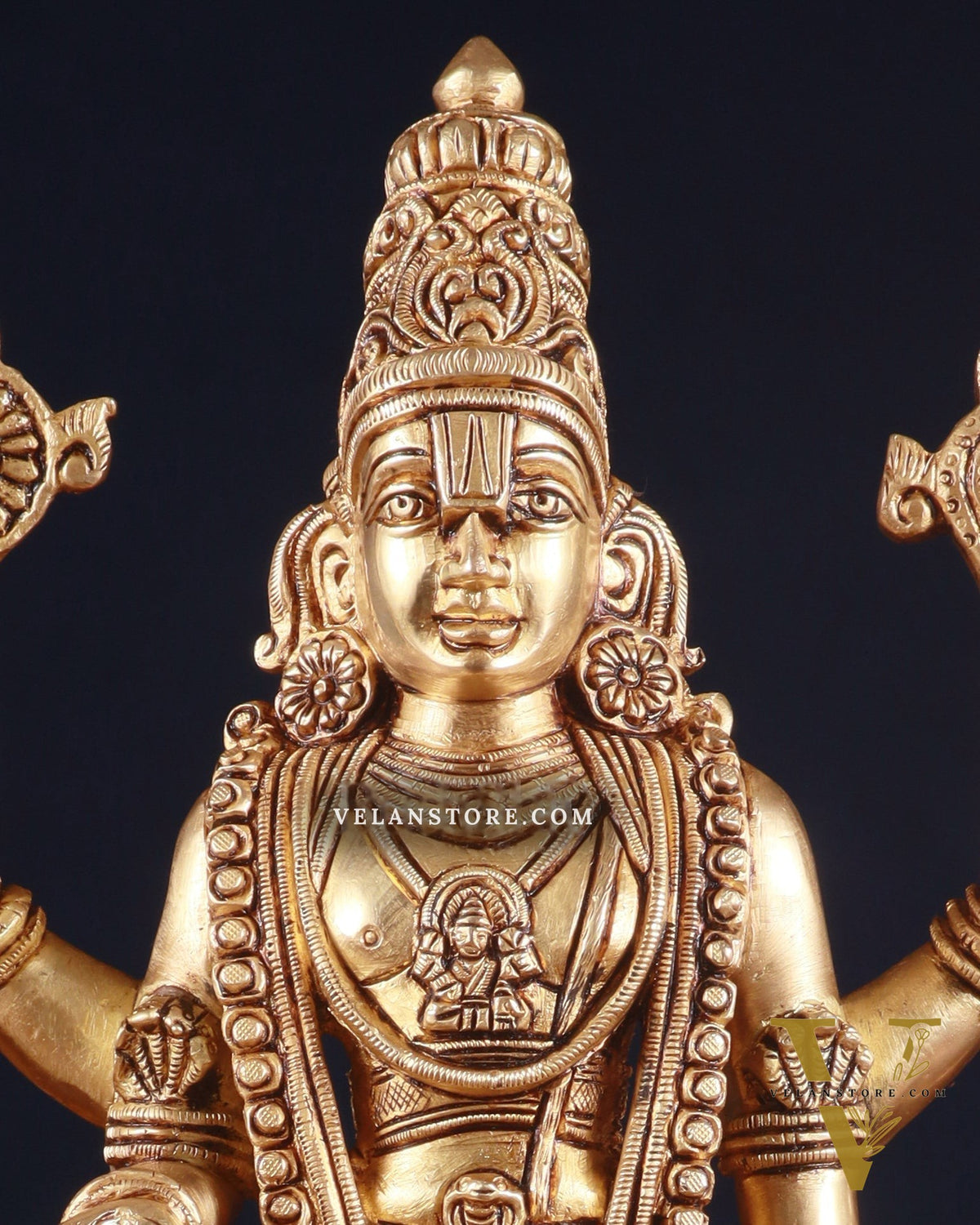 Brass Superfine Tirupati Balaji Idol – 14.5 Inch