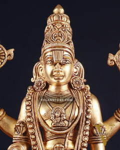 Brass Superfine Tirupati Balaji Idol – 14.5 Inch