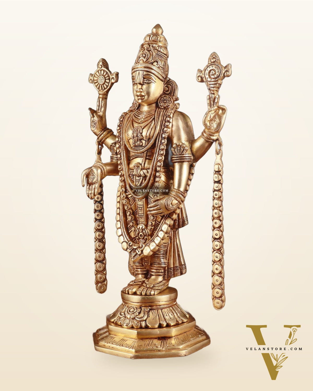 Brass Superfine Tirupati Balaji Idol – 14.5 Inch