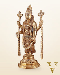 Brass Superfine Tirupati Balaji Idol – 14.5 Inch