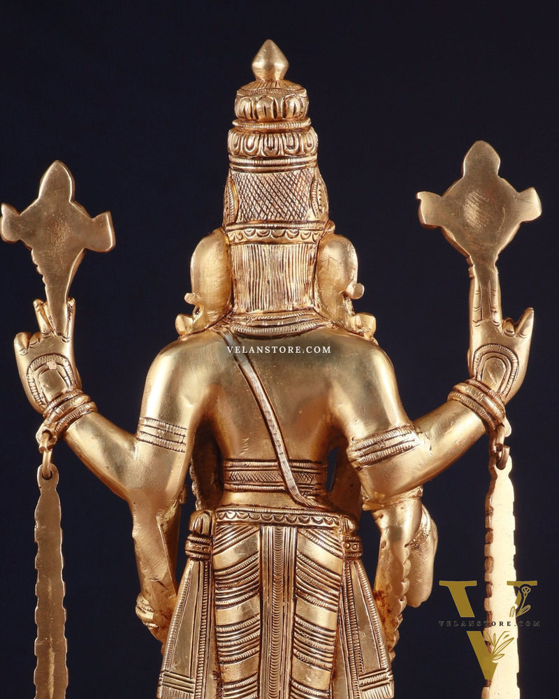 Brass Superfine Tirupati Balaji Idol – 14.5 Inch