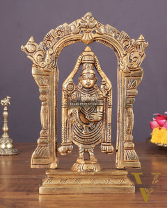 Brass Superfine Tirupati Balaji Lord Venkateshwara Swamy Idol | Height 6.5 inch