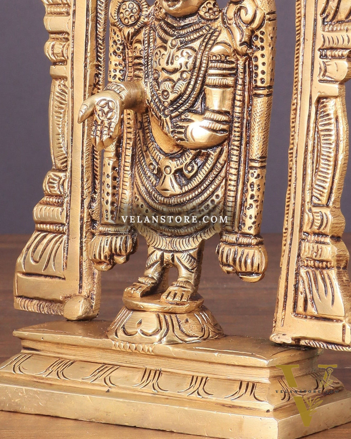 Brass Superfine Tirupati Balaji Lord Venkateshwara Swamy Idol | Height 6.5 inch
