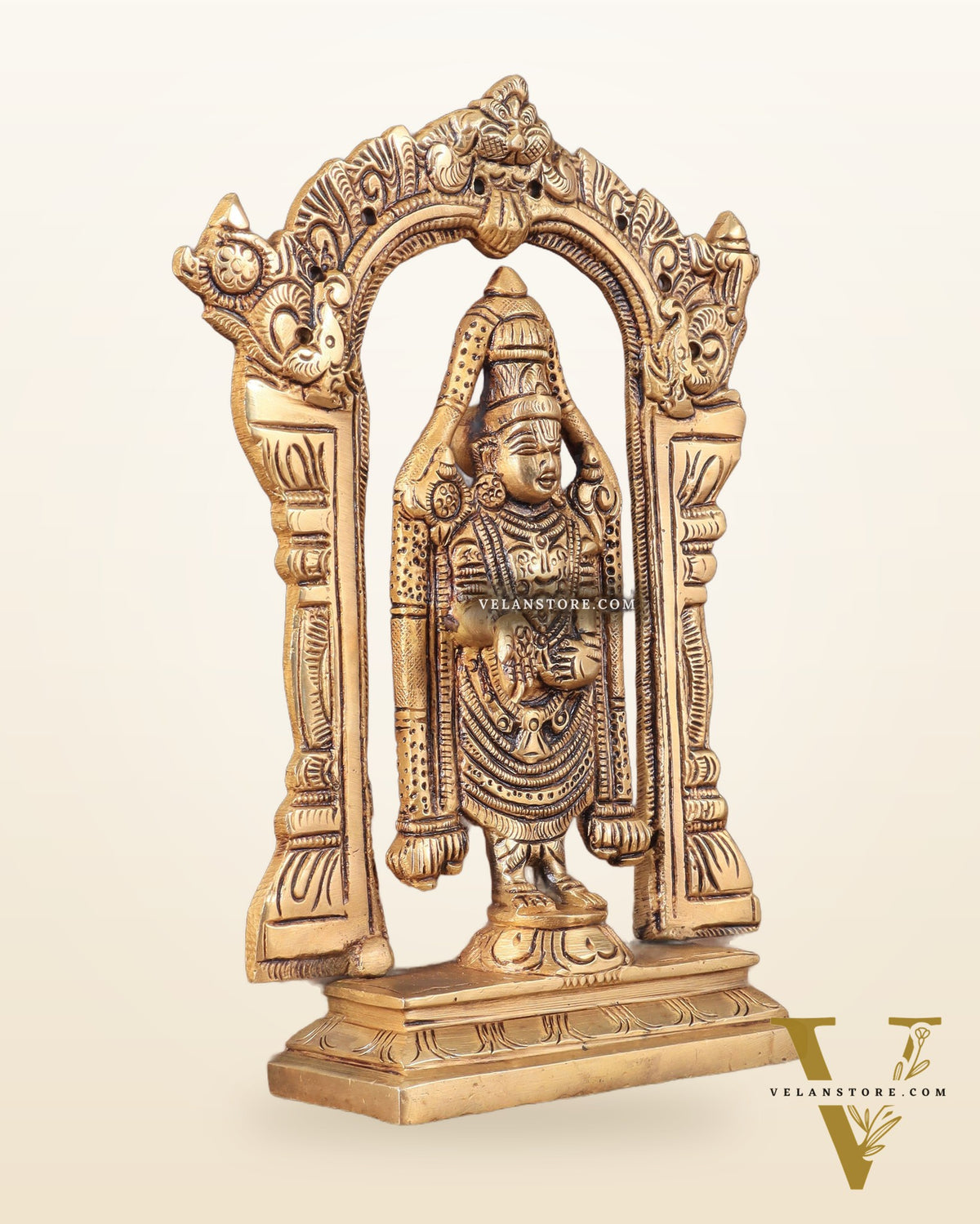 Brass Superfine Tirupati Balaji Lord Venkateshwara Swamy Idol | Height 6.5 inch
