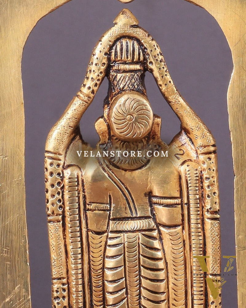Brass Superfine Tirupati Balaji Lord Venkateshwara Swamy Idol | Height 6.5 inch