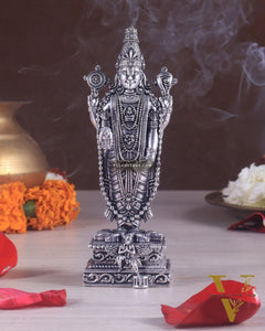 Brass Superfine Tirupati Balaji Silver-Plated Idol