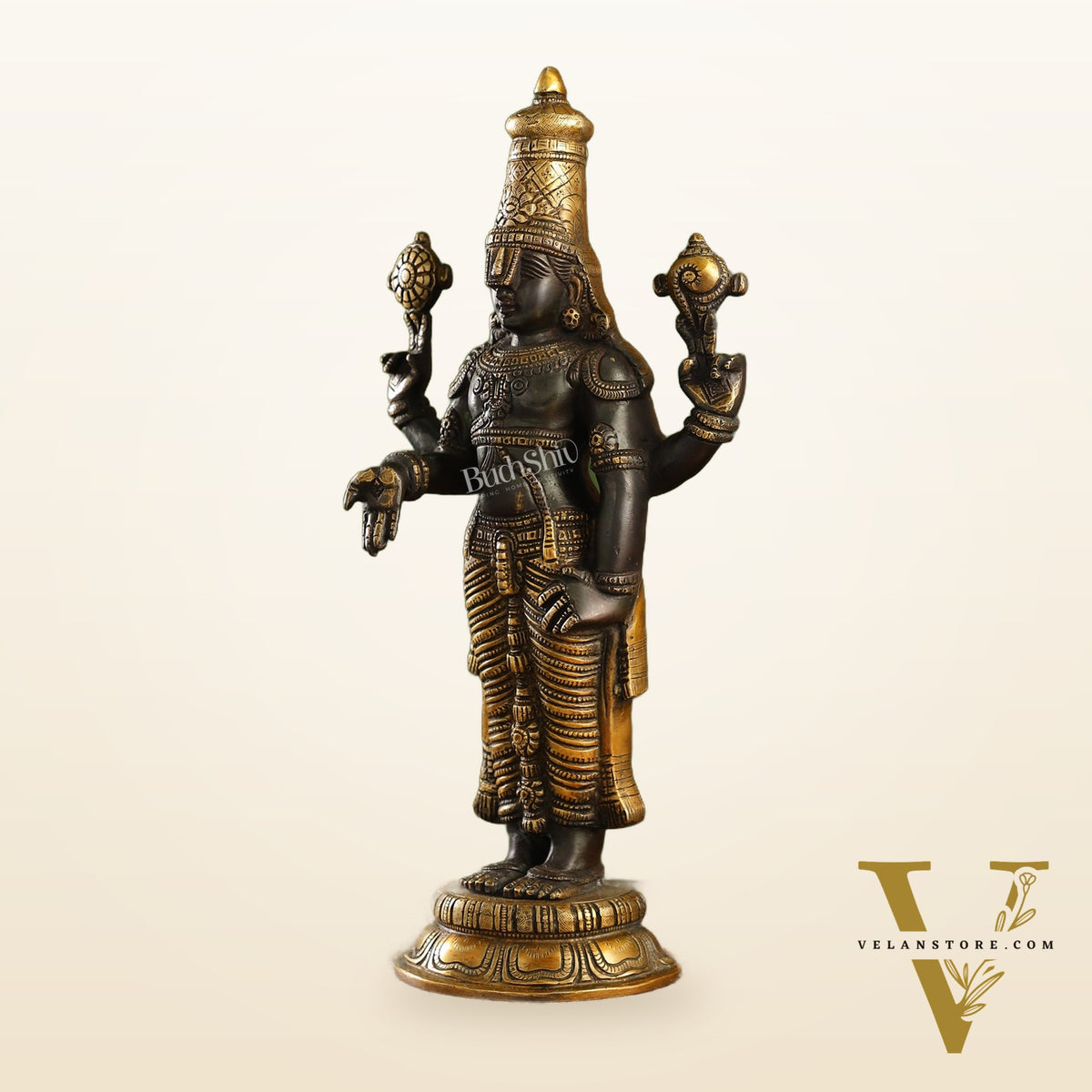 Brass Superfine Tirupati Balaji Statue 18" antique