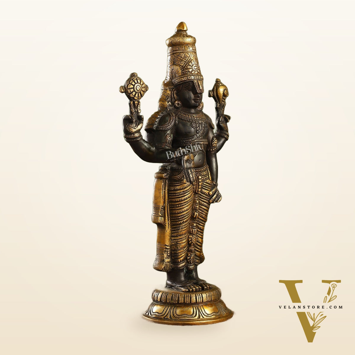 Brass Superfine Tirupati Balaji Statue 18" antique