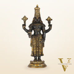 Brass Superfine Tirupati Balaji Statue 18" antique