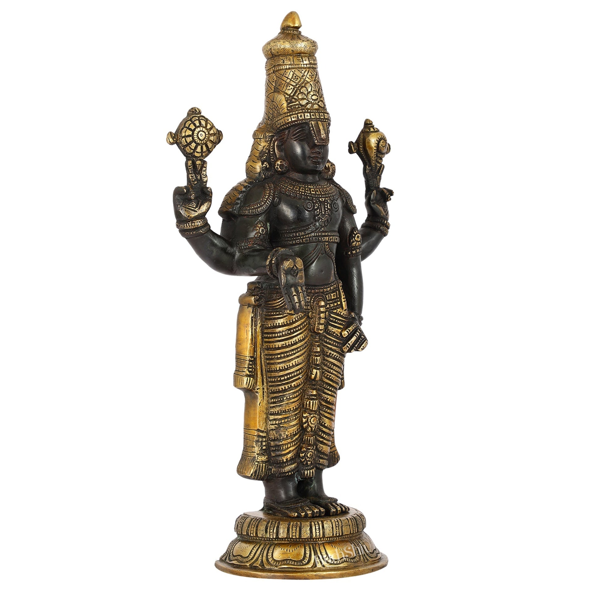 Brass Superfine Tirupati Balaji Statue 18" antique