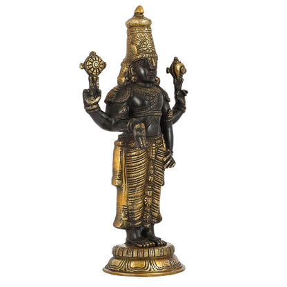 Brass Superfine Tirupati Balaji Statue 18" antique