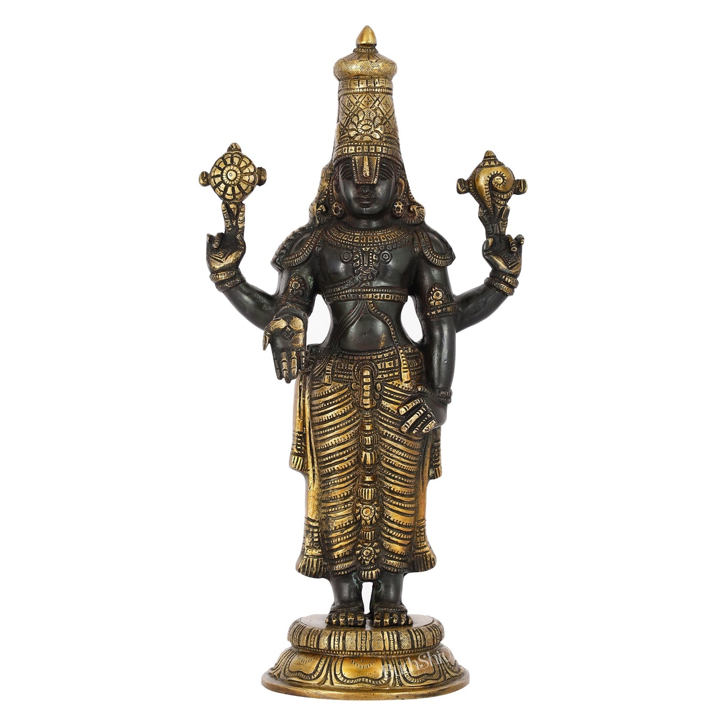Brass Superfine Tirupati Balaji Statue 18" antique