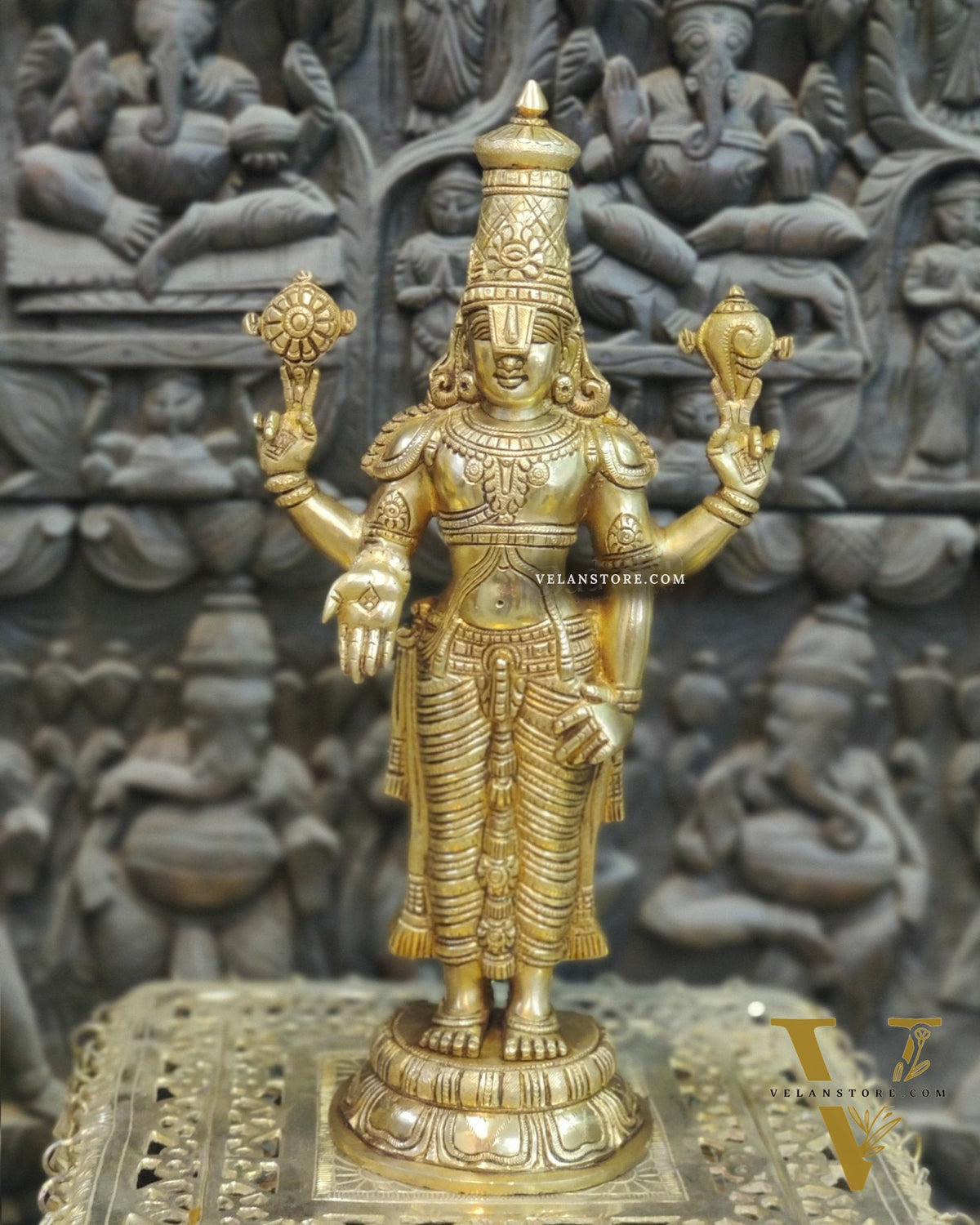 Brass Superfine Tirupati Balaji Statue 18"