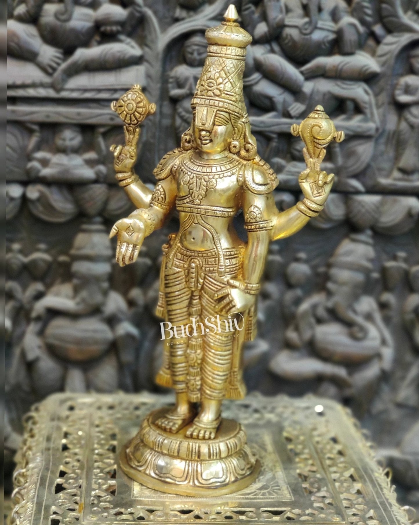 Brass Superfine Tirupati Balaji Statue 18"