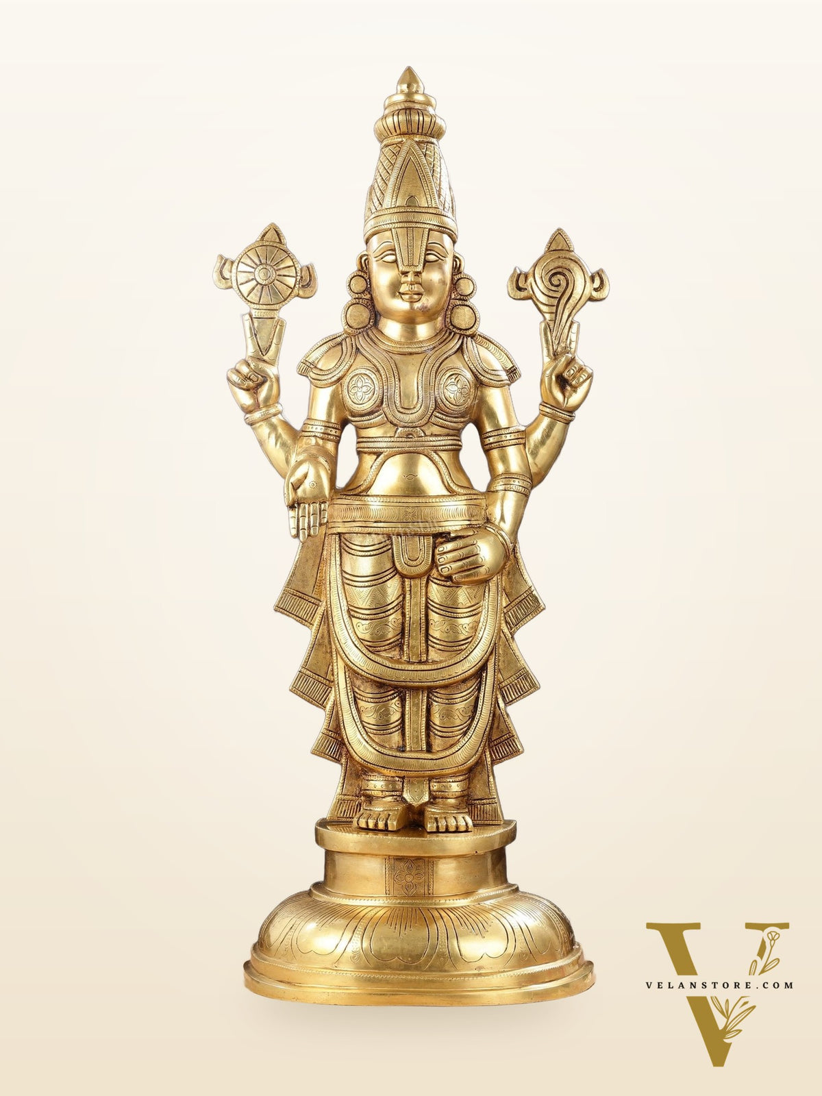 Brass Superfine Tirupati Balaji Statue - 30"