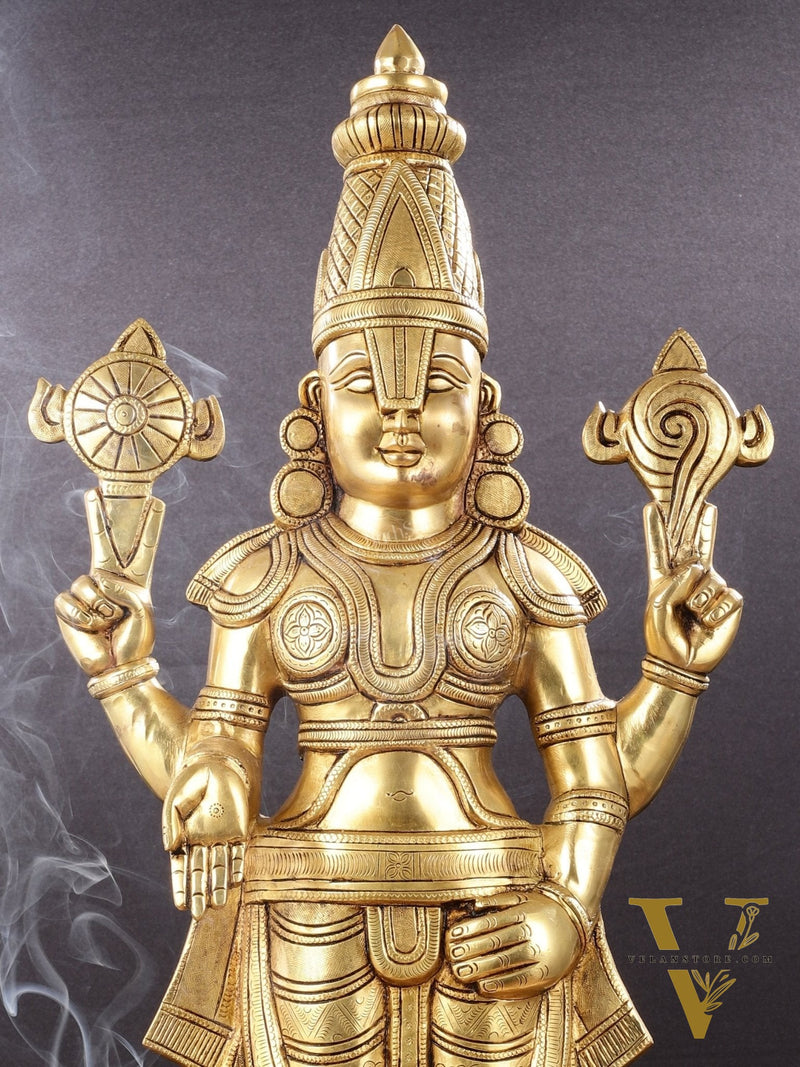 Brass Superfine Tirupati Balaji Statue - 30"