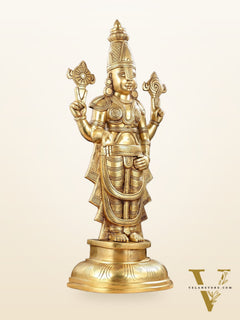 Brass Superfine Tirupati Balaji Statue - 30"