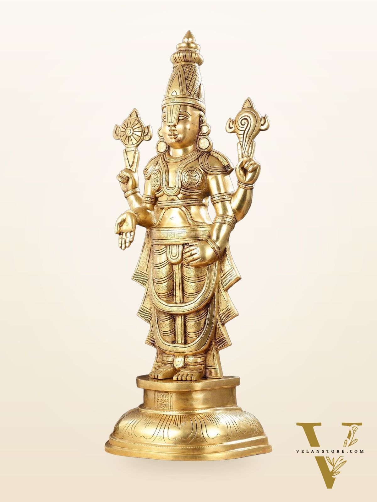 Brass Superfine Tirupati Balaji Statue - 30"