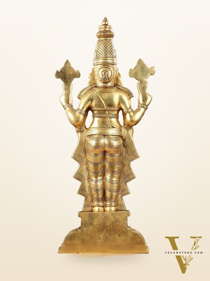 Brass Superfine Tirupati Balaji Statue - 30"