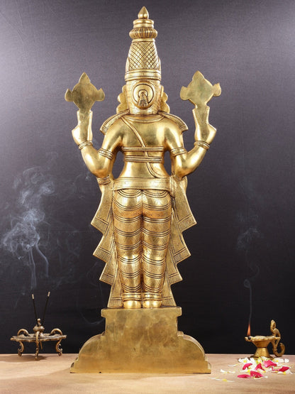 Brass Superfine Tirupati Balaji Statue - 30"