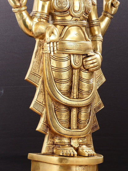 Brass Superfine Tirupati Balaji Statue - 30"