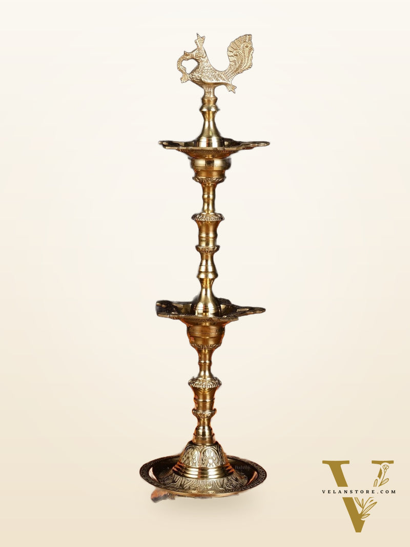 Brass Superfine Two-Step Inauguration Lamp – Elegant Design