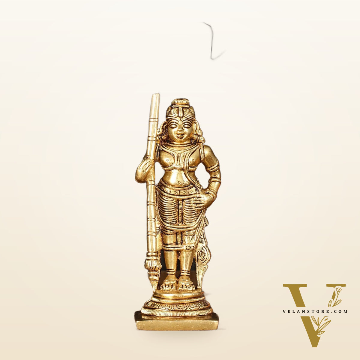 Brass Superfine Udupi Krishna Idol - 6.5" Elegant Sculpture