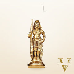 Brass Superfine Udupi Krishna Idol - 6.5" Elegant Sculpture