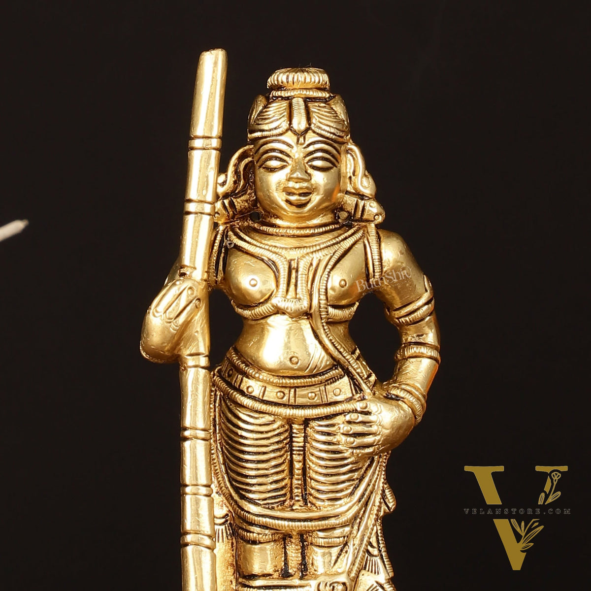 Brass Superfine Udupi Krishna Idol - 6.5" Elegant Sculpture