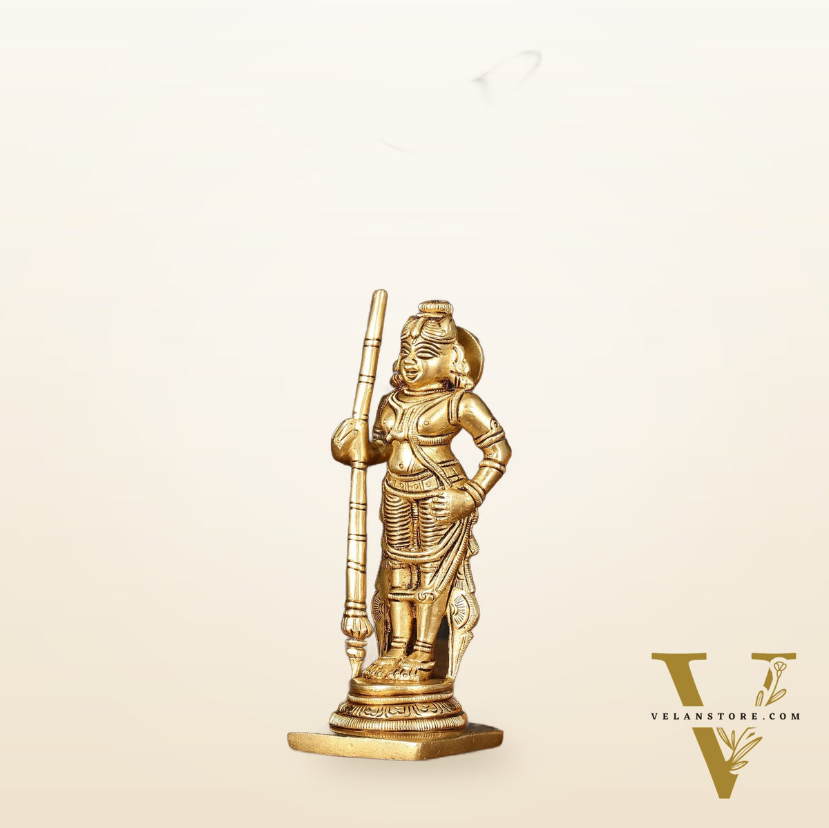 Brass Superfine Udupi Krishna Idol - 6.5" Elegant Sculpture