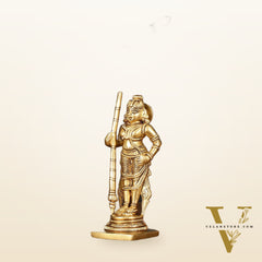 Brass Superfine Udupi Krishna Idol - 6.5" Elegant Sculpture