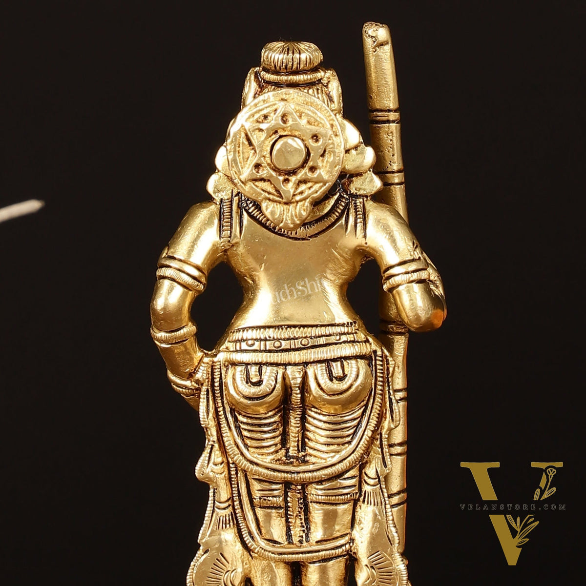 Brass Superfine Udupi Krishna Idol - 6.5" Elegant Sculpture