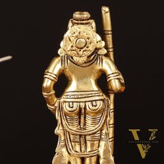 Brass Superfine Udupi Krishna Idol - 6.5" Elegant Sculpture