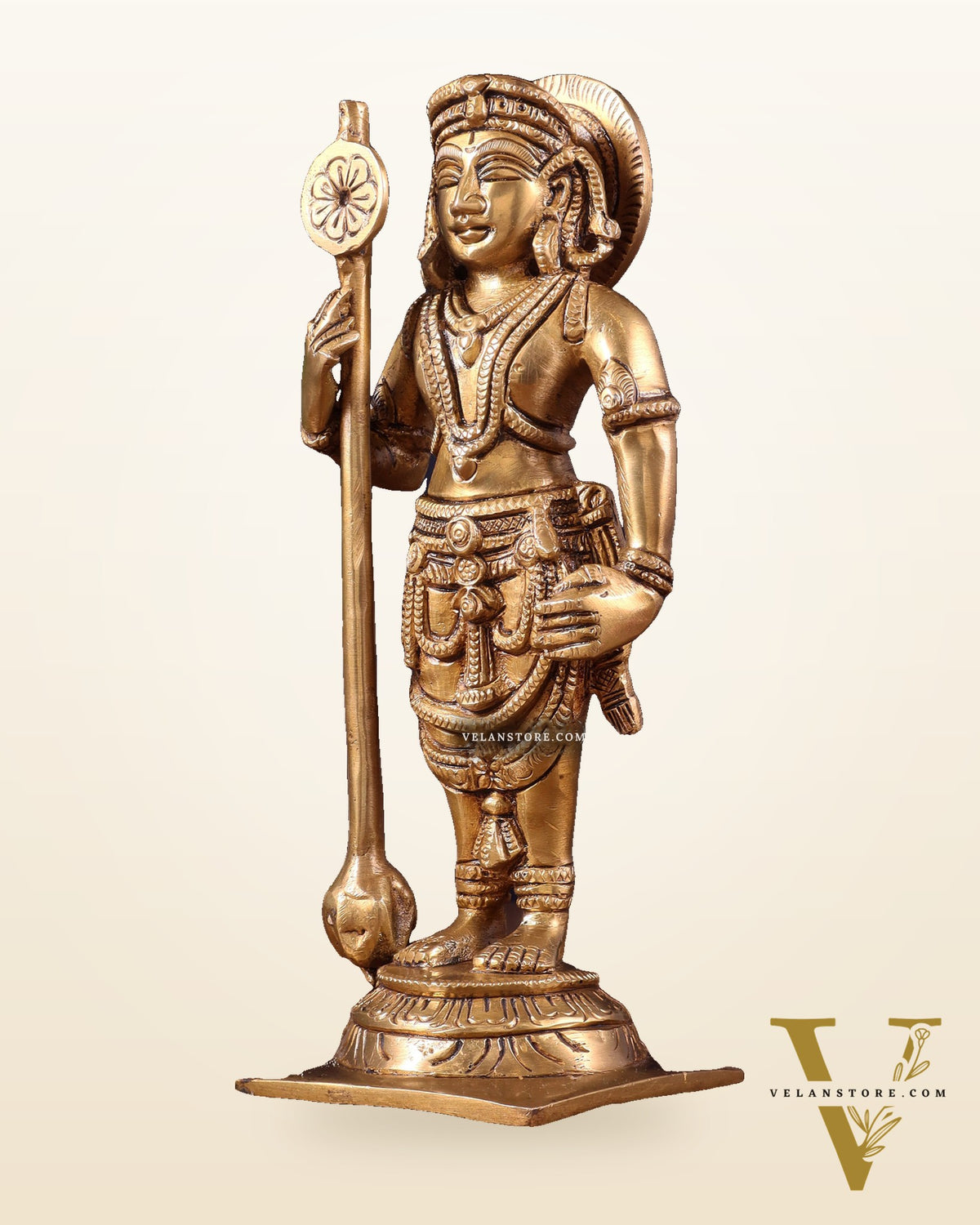 Brass Superfine Udupi Krishna Idol | 9" Height
