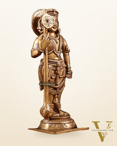 Brass Superfine Udupi Krishna Idol | 9" Height