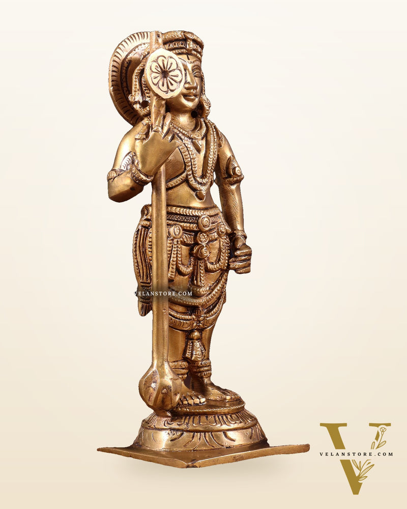 Brass Superfine Udupi Krishna Idol | 9" Height