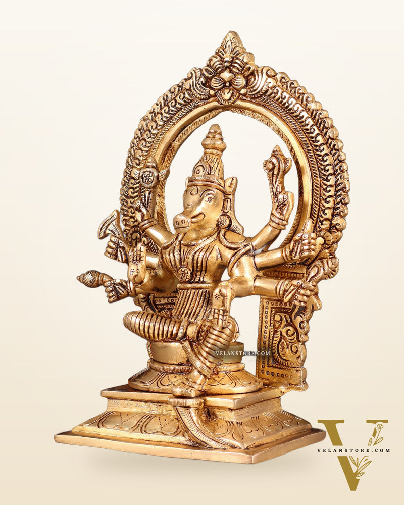 Brass Superfine Varahi Amman Idol 8"