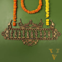 Brass Superfine Vishnu Dashavatar Wall Hanging Panel
