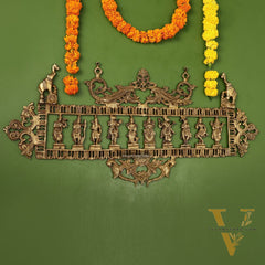 Brass Superfine Vishnu Dashavatar Wall Hanging Panel