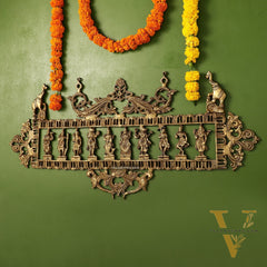 Brass Superfine Vishnu Dashavatar Wall Hanging Panel
